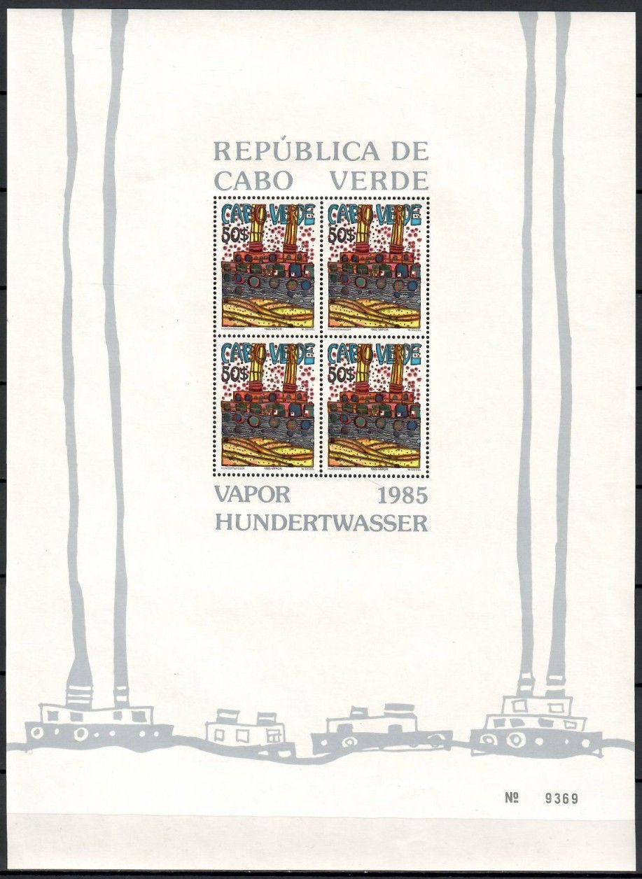 Znaczek Wyspy Zielonego Przylądka 1985 Mi bl 9 Czyste **