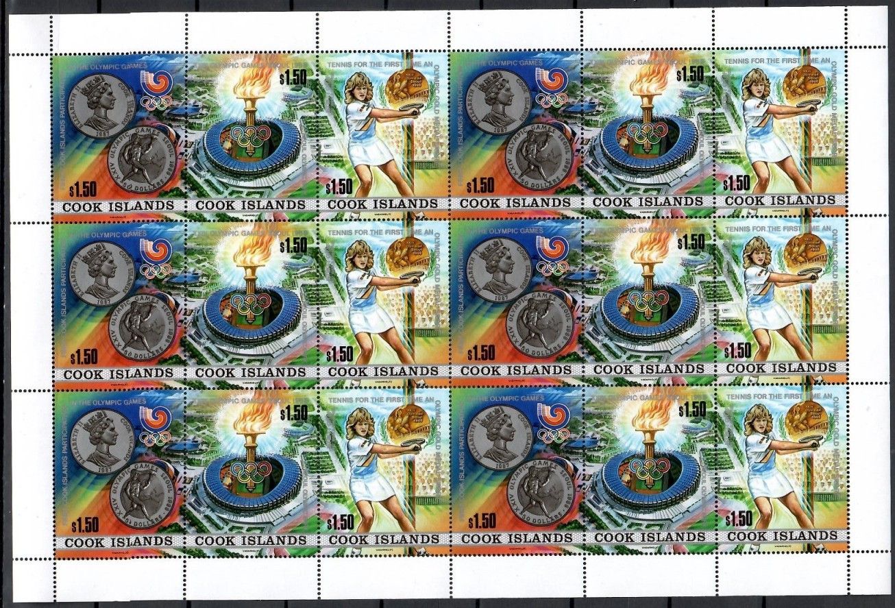 Znaczek Wyspy Cooka 1988 Mi ark 1256-1258 Czyste **