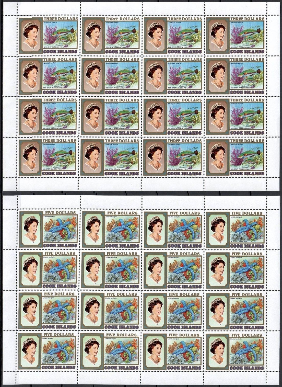 Znaczek Wyspy Cooka 1993 Mi ark 1393-1394 Czyste **