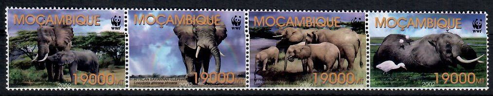Znaczek Mozambik 2002 Mi 2393-2396 Czyste **