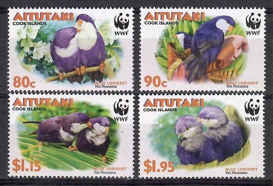 Znaczek Aitutaki 2002 Mi 772-775 Czyste **