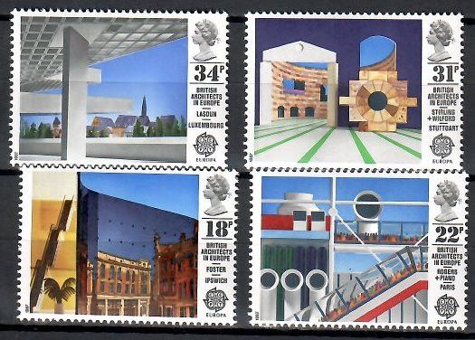 Znaczek Wielka Brytania 1987 Mi 1105-1108 Czyste **