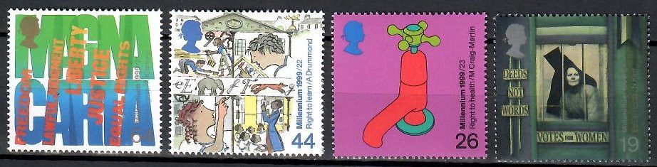 Znaczek Wielka Brytania 1999 Mi 1815-1818 Czyste **