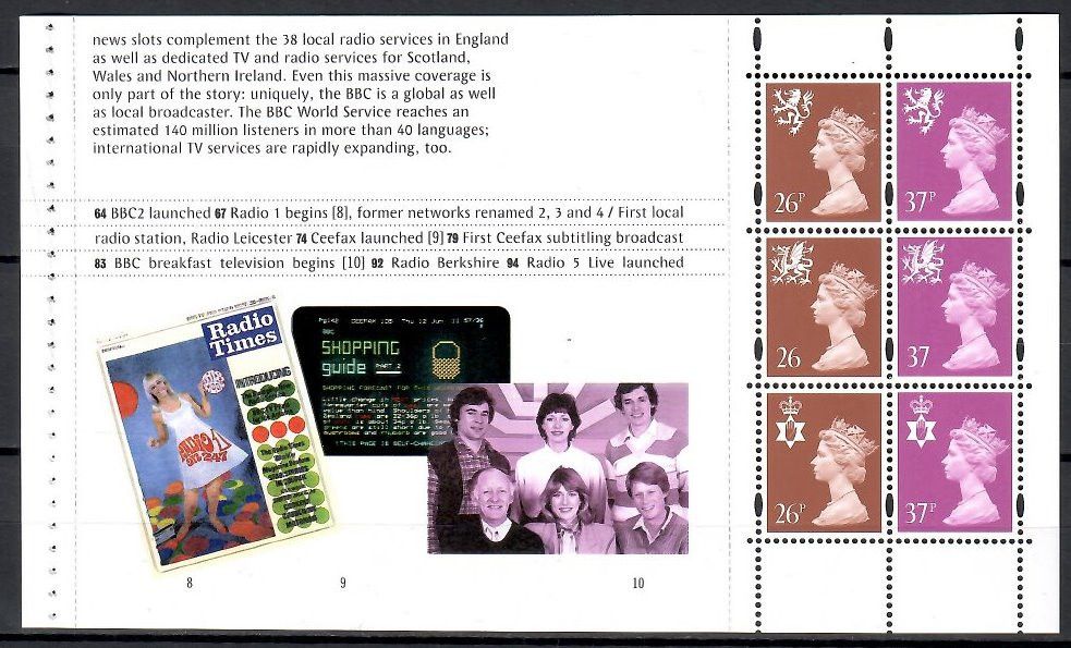 Znaczek Wielka Brytania 1997 Mi h-blatt 199 Czyste **