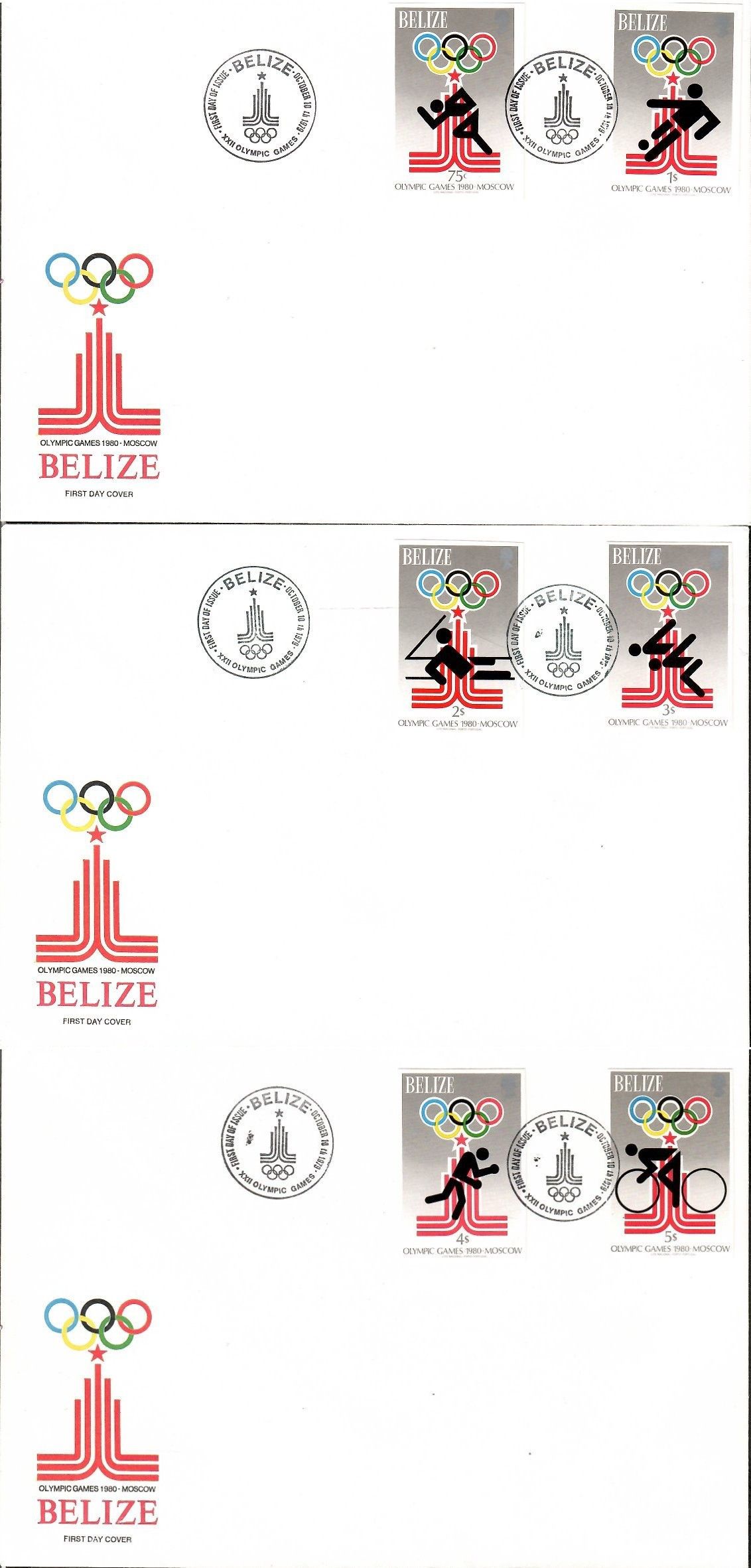 Znaczek Belize 1979 Mi 434-439 FDC