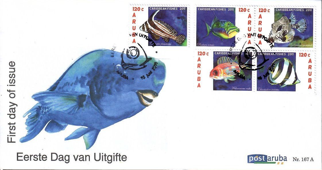 Znaczek Aruba 2011 Mi 580-589 FDC
