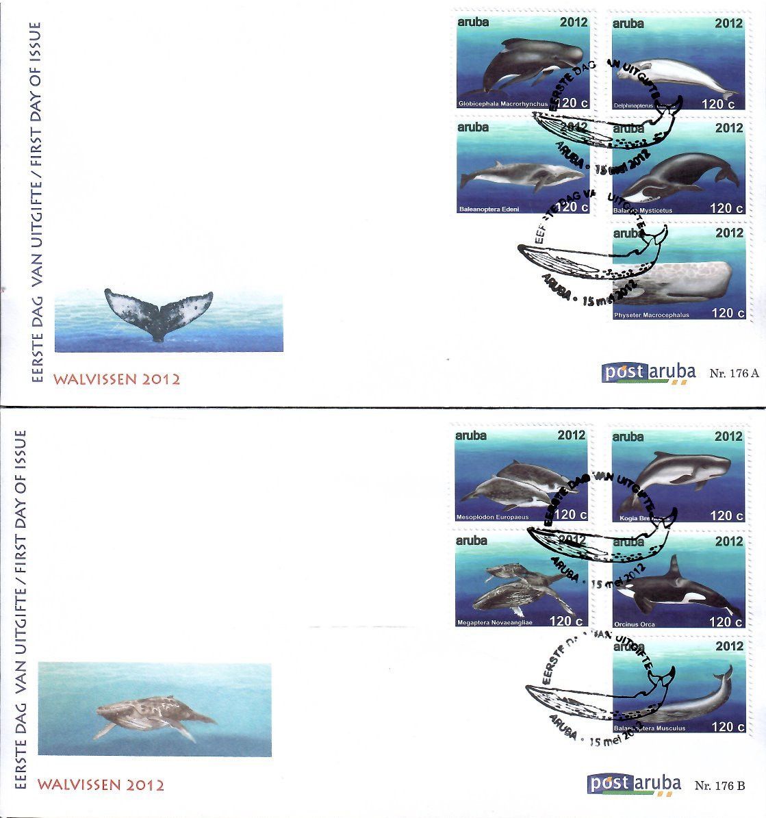 Znaczek Aruba 2012 Mi 653-662 FDC