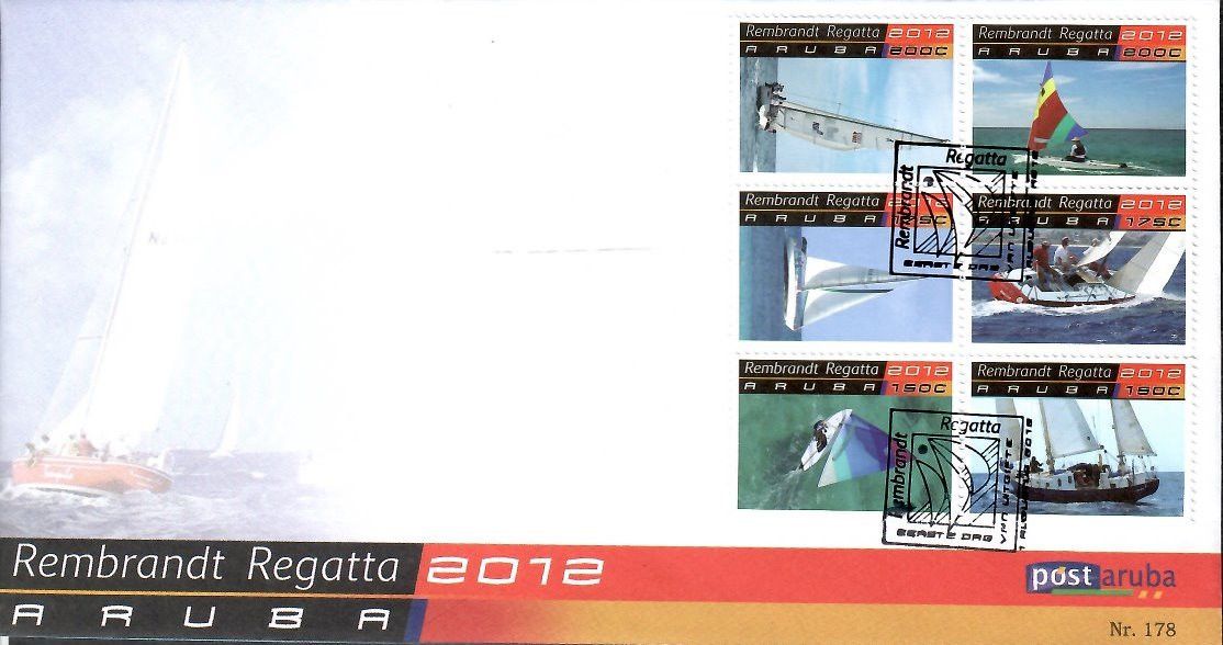 Znaczek Aruba 2012 Mi 667-672 FDC