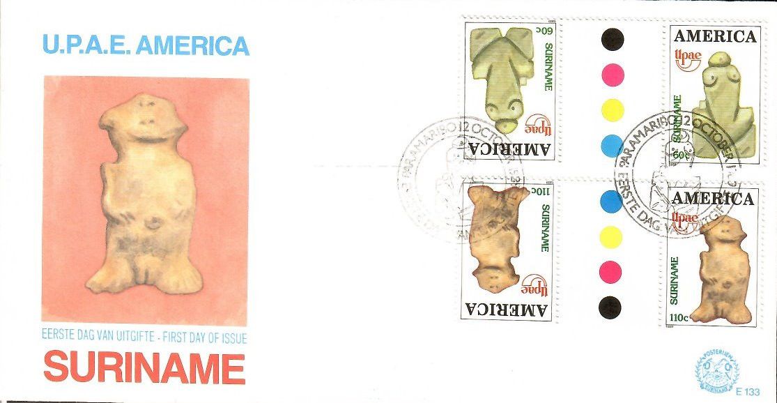 Znaczek Surinam 1989 Mi 1312-1313 FDC