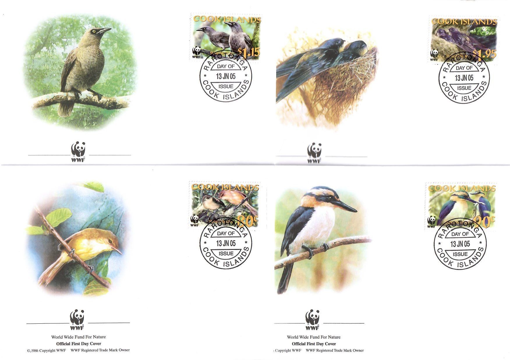 Znaczek Wyspy Cooka 2007 Mi 1571-1574 FDC