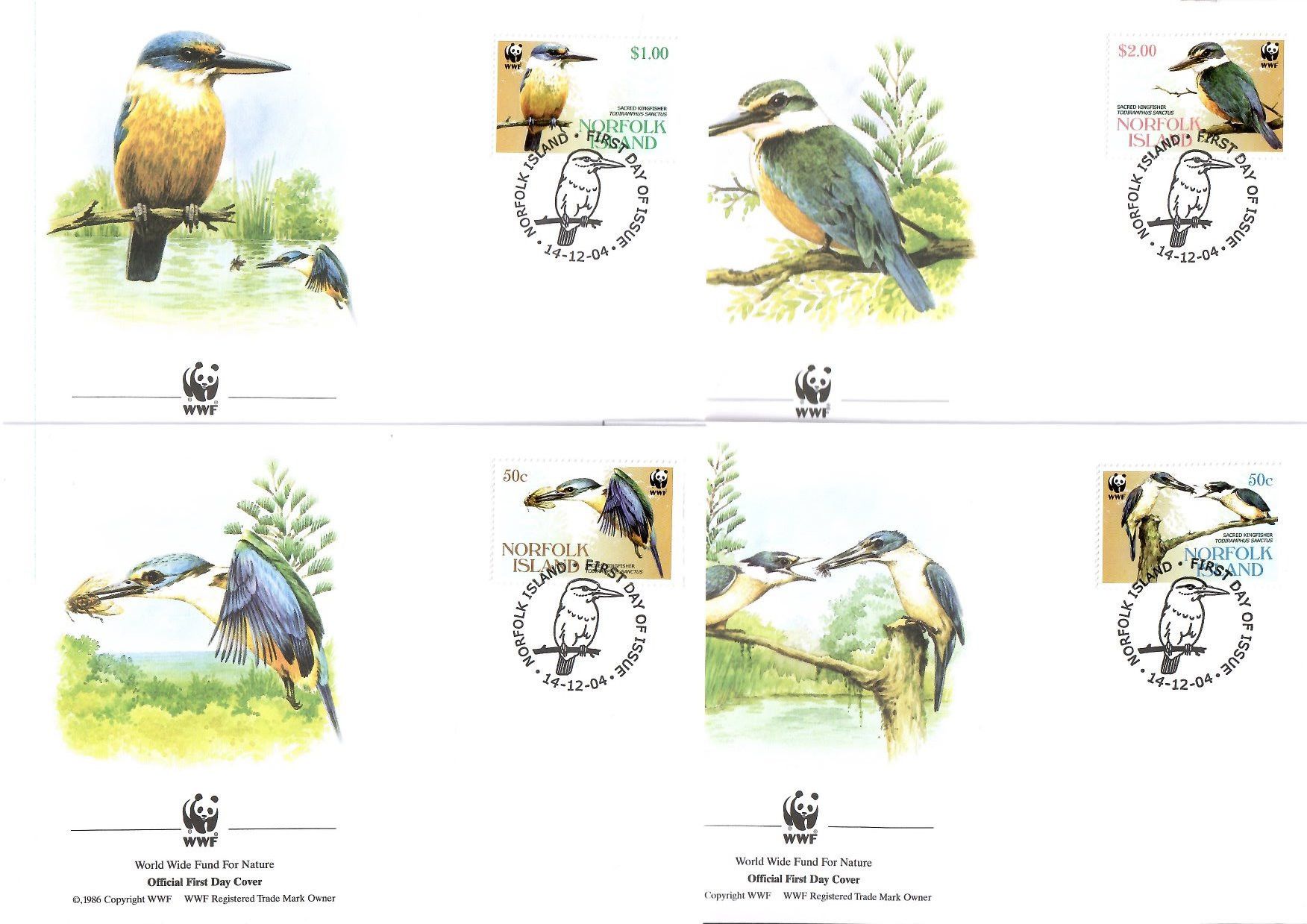 Znaczek Norfolk 2004 Mi 895-898 FDC
