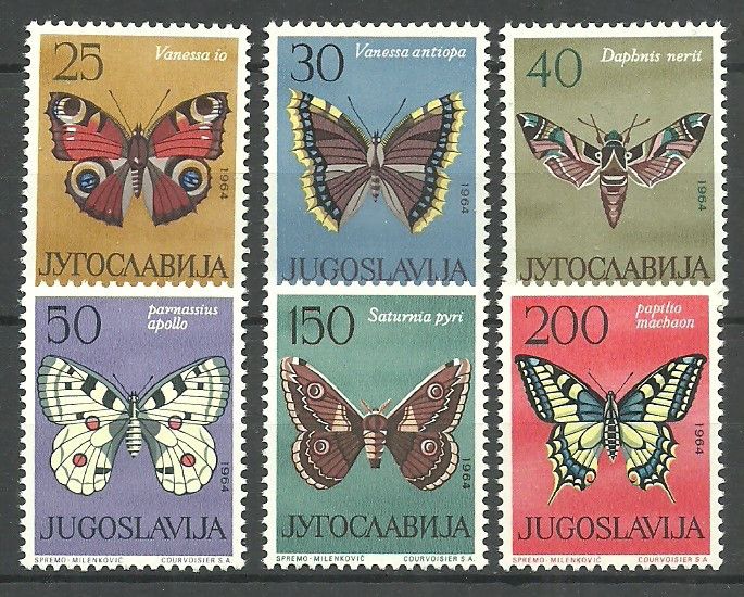 Znaczek Jugosławia 1964 Mi 1069-1074 Czyste **