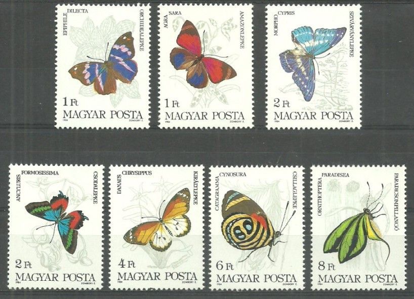Znaczek Węgry 1984 Mi 3681-3687 Czyste **