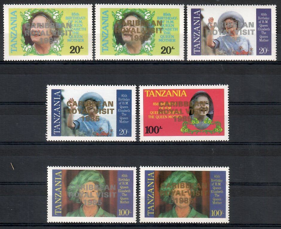 Znaczek Tanzania 1986 Mi 297-300+306-308 Czyste **