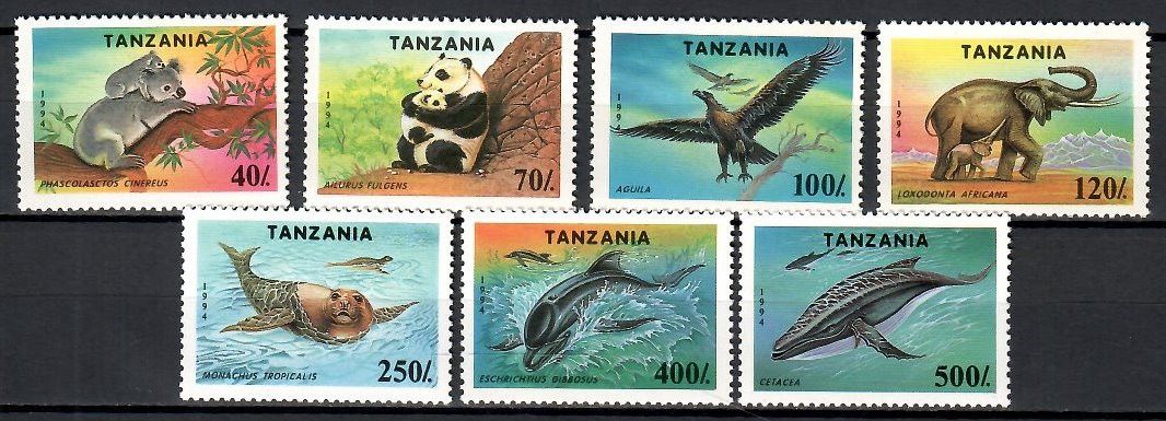Znaczek Tanzania 1994 Mi 1775-1781 Czyste **