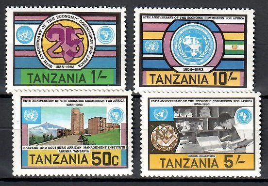 Znaczek Tanzania 1983 Mi 225-228 Czyste **