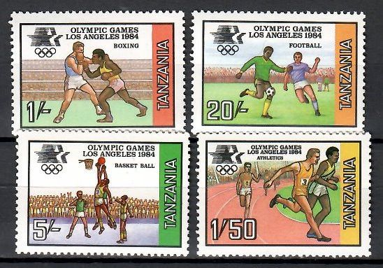 Znaczek Tanzania 1984 Mi 242-245 Czyste **