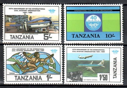 Znaczek Tanzania 1984 Mi 246-249 Czyste **