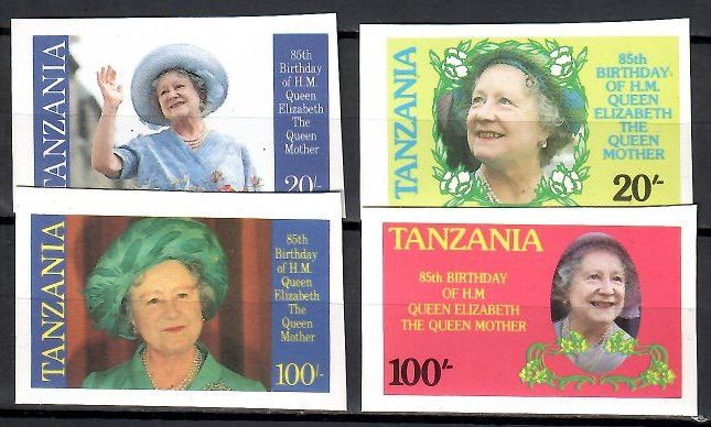 Znaczek Tanzania 1985 Mi 264-267B Czyste **