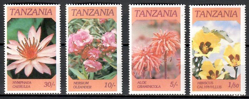 Znaczek Tanzania 1986 Mi 324-327 Czyste **