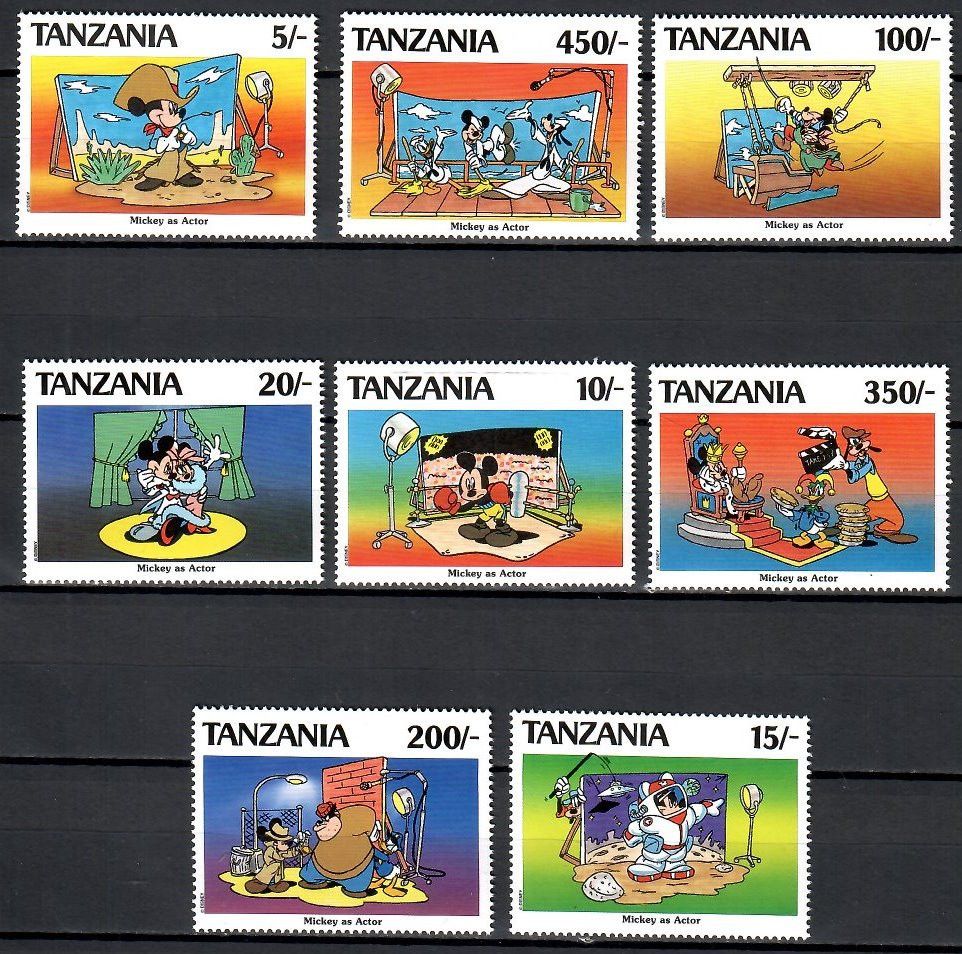 Znaczek Tanzania 1991 Mi 824-831 Czyste **