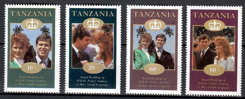 Znaczek Tanzania 1986 Mi A381-D381 Czyste **