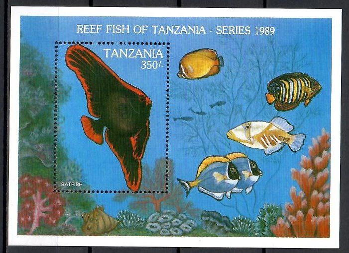 Znaczek Tanzania 1989 Mi bl 101 Czyste **