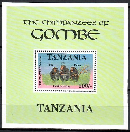 Znaczek Tanzania 1992 Mi bl 177 Czyste **