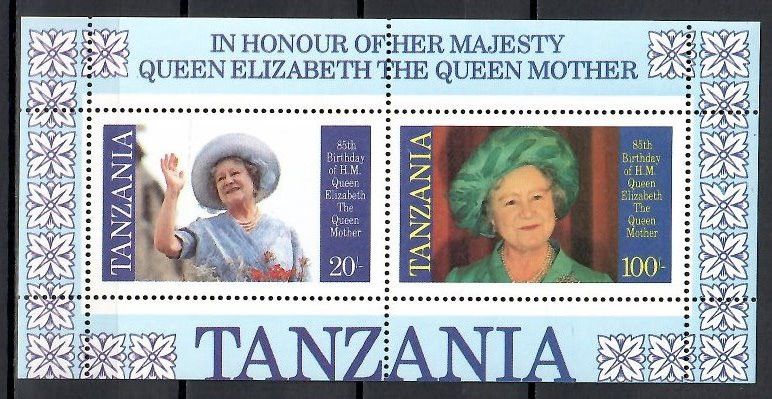 Znaczek Tanzania 1985 Mi bl 43 Czyste **