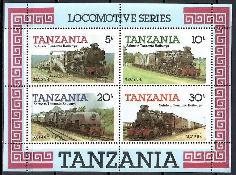 Znaczek Tanzania 1985 Mi bl 44 Czyste **