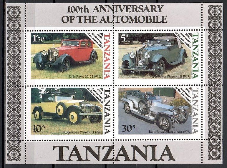 Znaczek Tanzania 1986 Mi bl 53 Czyste **
