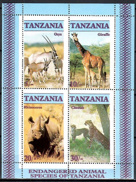 Znaczek Tanzania 1986 Mi bl 58 Czyste **
