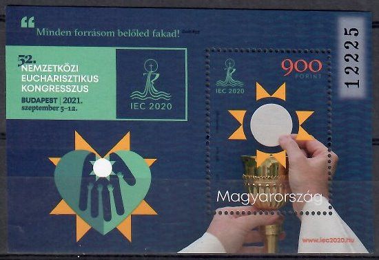 Znaczek Węgry 2021 Mi bl 460I Czyste **