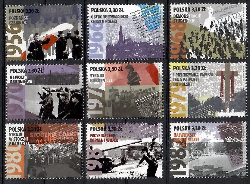 Znaczek Polska 2020 Mi 5190-5198 Fi 5040-5048 Czyste **