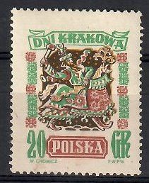 Znaczek Polska 1955 Mi 917 Fi 775 Czyste **