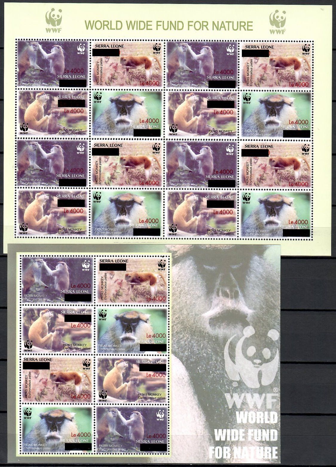Znaczek Sierra Leone 2008 Mi ark 5071-5074+ Czyste **