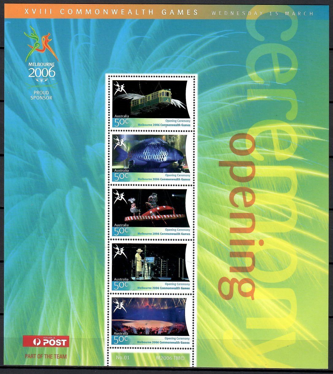 Znaczek Australia 2006 Mi ark 2537-2541 Czyste **