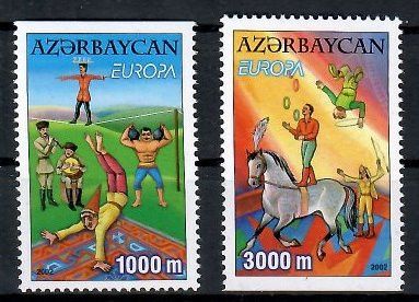 Znaczek Azerbejdżan 2002 Mi 513-514D Czyste **