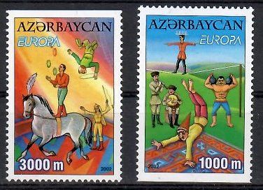 Znaczek Azerbejdżan 2002 Mi 513-514D Czyste **