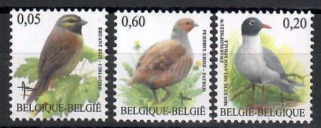 Belgia 2005 Mi 3427-3429 Czyste **