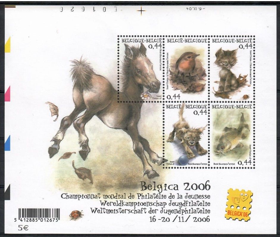 Znaczek Belgia 2004 Mi bl 100 Czyste **