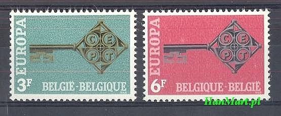 Znaczek Belgia 1968 Mi 1511-1512 Czyste **
