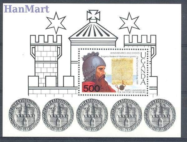 Znaczek Uganda 1989 Mi bl 104 Czyste **
