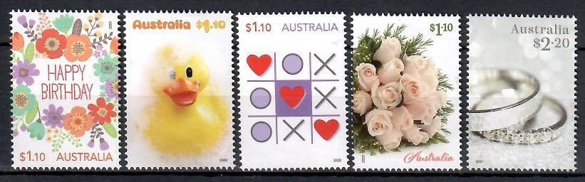 Znaczek Australia 2022 Mi 5429-5433 Czyste **