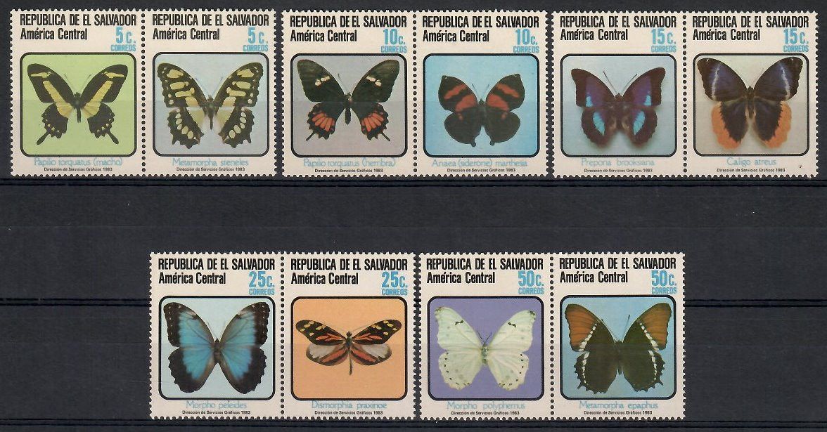 Znaczek Salwador 1983 Mi 1461-1470 Czyste **