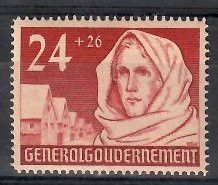 Znaczek Generalne Gubernatorstwo / GG 1940 Mi 57 Fi 57 Czyste **