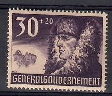 Znaczek Generalne Gubernatorstwo / GG 1940 Mi 58 Fi 58 Czyste **