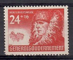 Znaczek Generalne Gubernatorstwo / GG 1940 Mi 60 Fi 60 Czyste **