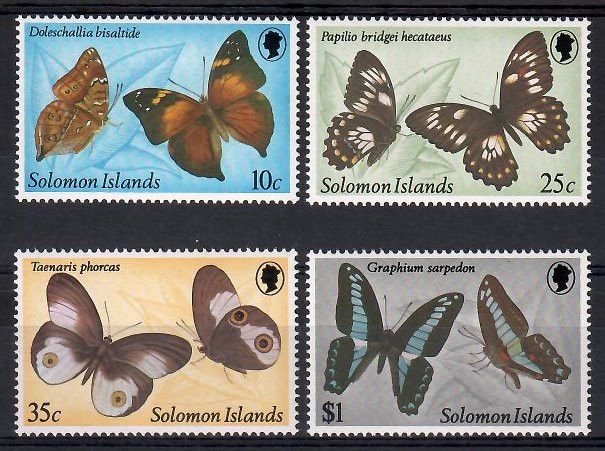 Znaczek Wyspy Salomona 1982 Mi 455-458 Czyste **