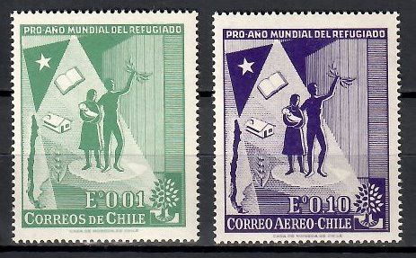 Znaczek Chile 1960 Mi 573-574 Czyste **